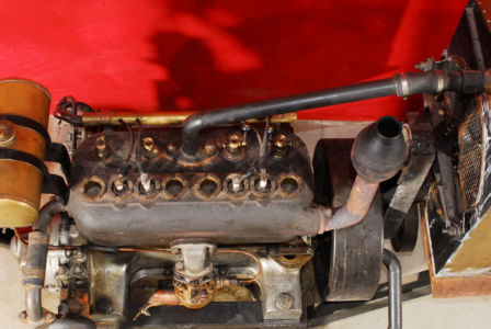 Foto eines Breuer Vierzylindermotors