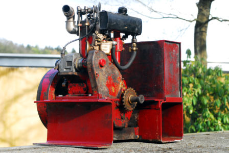 Foto eines Lundeborg Bootsmotors