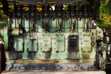 MAK Sechszylinder Foto eines MAK Sechszylindermotors